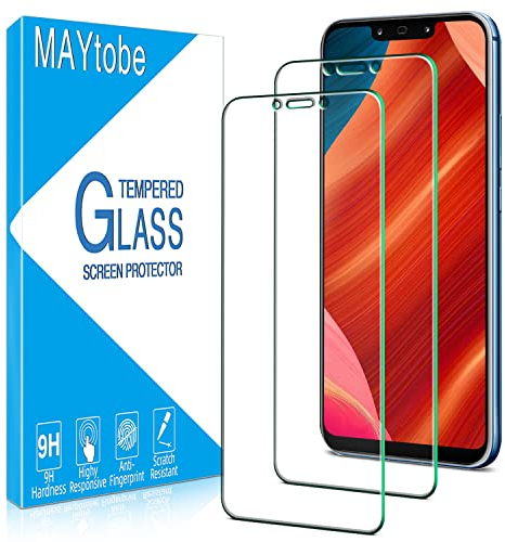 MAYtobe 2 Unidades Protector de Pantalla para Huawei Mate 20 Lite, Cristal Vidrio Templado Antiarañazos, Antihuellas, Sin Burbujas, Dureza 9H, Ultra Transparente, Ultra Resistente