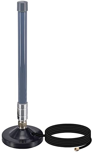 YILIANDUO 868MHz Lora Antenne 3DBI Fiberglas N-Type Stecker FRP Antenne mit Magnetischer Basis 3M Koaxialkabel für HNT Helium Netzwerkgeräte Bobcat Hotspots