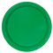 Piatti da dessert rotondi resistenti, 23 cm, colore verde smeraldo, piatti usa e getta, piatti di carta a tema colorato per matrimoni, anniversari, compleanni, occasioni multiuso (confezione da 16)