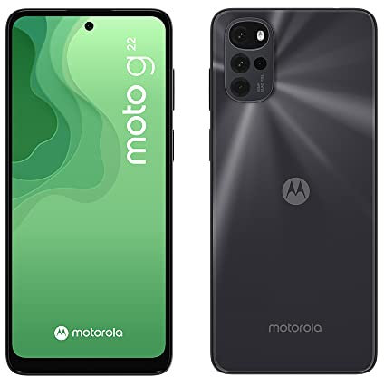 Motorola Moto g22 smartphone débloqué 6,5 - 128 Go - triple capteur photo 50MP - batterie 5000mAh - Noir, Version FR