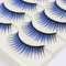 LSTHK Lot de 5 paires de faux cils 3D - Aspect naturel - Colorés - Pour le travail, les rendez-vous, les fêtes, le cosplay - Bleu