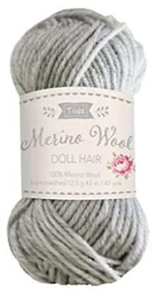 DOLL HAIR YARN FOG - Yarn for Hair Hair: Fog: 12.5g - Tilda