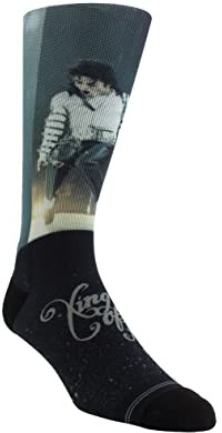PERRI'S SOCKS, Einheitsgröße M - Schwarz & Grau, 1 Paar - Michael Jackson Silver Glitter - Offiziell lizenzierte Neuheit Socken - Lustige Socken für Männer & Frauen Gepolstert Unisex