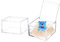 BENECREAT 2 Acrylbox Mit Deckel, 10x10x6cm / 4x4x2.3 Klare Würfel Vitrine Aufbewahrungsboxen Organizer Container Für Hochzeit Geburtstagsgeschenk Verpackung Schmuck Bürobedarf Aufbewahrung
