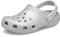 Crocs Zuecos clásicos brillantes unisex para adultos, zapatos metálicos y con purpurina, purpurina plateada, 9 hombres/11 mujeres, 205831