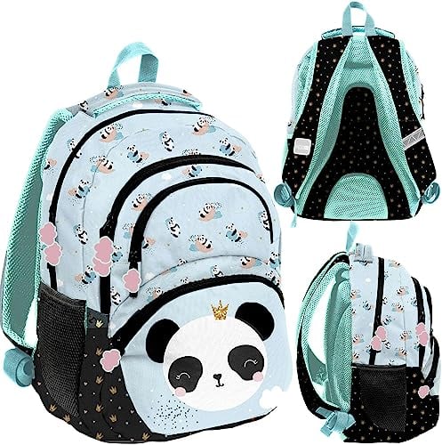 PASO PP23PQ-2102, Schulrucksack Panda, Multicolor