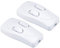 QUARKZMAN AC 250V 1A Lampada Inline Cavo Interruttore x 2pz Luce on Off Rocker Interruttore Pulsante in Riga per Soggiorno Stanza, [Bianco]
