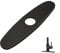 Tap Hole Cover,Escutcheon Plate for Bathroom or Kitchen Sink Faucet Single Hole Mixer Tap,10 Inch Stainless Steel Faucet Deck Plate (Matte Black)