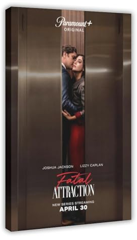 DESHVA Fatal Attraction – Filmposter auf Leinwand, Poster, Wandkunst, Dekor, Bild, Gemälde für Wohnzimmer, Schlafzimmer, Dekoration, Rahmen-Stil, 60 x 90 cm