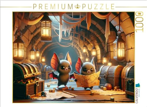 Puzzle · September-Abenteuer der kleinen Vampirfledermäuse | Eine spannende Suche nach vergrabenen Schätzen und vergessenen… · 1000 Teile · Lege-Größe 64 × 48 cm · CALVENDO Puzzle