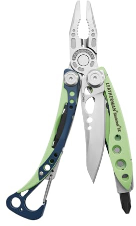 Leatherman Skeletool CX - Multiutensile 7-in-1 per il Campeggio e la Sopravvivenza - Acciaio Inossidabile, Verde