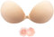 Lnmyic Soutien-gorge adhésif invisible push-up adhésif dos nu soutien-gorge push-up sans bretelles, soutien-gorge adhésif réutilisable, doux pour la peau, en silicone autocollant, pour tous les