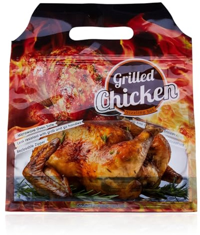 CHEF ROYALE 22x26cm (Pack of 100) - Roasting Bags - Multi Purpose Oven Bags for Juicy Chicken, Turkey, Meat & Fish - Transparent Flavor Seal Cooking Bags (100, 22x26cm)