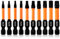 Hilpaty Torx Bit Set 50mm Länge 10Pcs Schrauber Bit-Sortiment T8 T9 T10 T15 T20 T25 T27 T30 T35 T40 Magnetischer Schlagschrauber Bit Satz, 1/4 Sechskantschaft