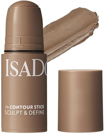 IsaDora Stick'n Brush - Contouring Stick mit Pinsel - Matte Natürliche Kontur - auch unterwegs - Konturenstift Make Up - 2-in1 Cream Contour Stick und Contour Brush (Beige Neutral 32)