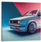 FYRCO Poster mit deutschem Rennwagen, weißer Golf, MK1, GTI, luxuriöses Auto, dekoratives Gemälde, Leinwand, Poster, 30 x 30 cm