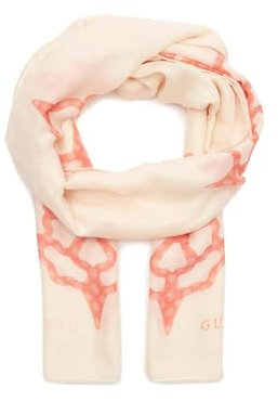 GUESS Peony Sestri Logo Scarf 80X190 Coral