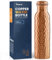 Moscow-Mix Pure Copper Water Bottle for Drinking 34 oz Large - Ayurvedic Copper Water Bottle, Leak Proof Lid, 100% Copper Drinking Water Bottle - Handcrafted Hammered Copper Bottle Water Vessel