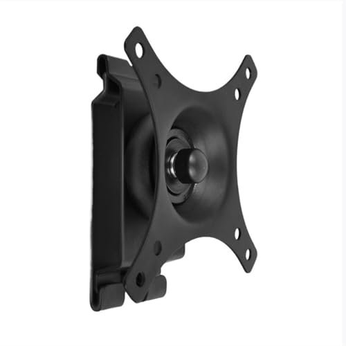 Soporte de pared para monitor individual que se adapta a la mayoría de monitores LCD de 15 a 27 pulgadas, soporte de acero ajustable para monitor de inclinación y rotación, VESA 75 x 75/100 x 100 mm,