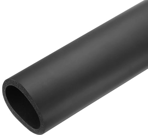 sourcing map Pipe Insulation Foam Tube 50mm ID x 64mm OD 1.85m Foam Tubing Heat Insulated Pipe for AC Unit Handle Grip Water Pipe Freeze Protection - 2-1/2 x 2/Black