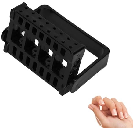 LUXIAOBAO 16 Holes Nail Drill Bit Holder Stand Save Space Nail Drill Bits Organizer Nail Art Cleaner Tool Case for Beauty Salon Household