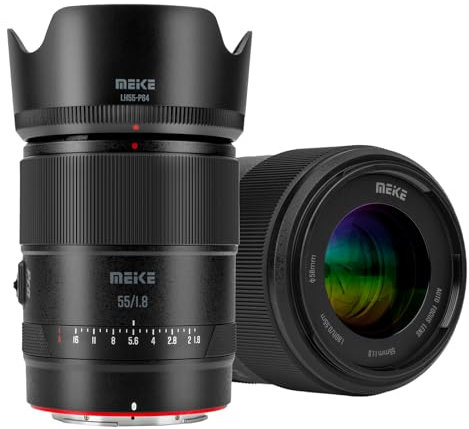 Meike Obiettivo 55 mm F1.8 Pro Full Frame AF STM Motore passo-passo ad alta risoluzione 8K Auto Focus Obiettivi fissi Prime Ritratto per Nikon Z Mount Mirrorless Z5 Z6 Z7 Z6II Z7II Z9 Z30 Z50 Z fc