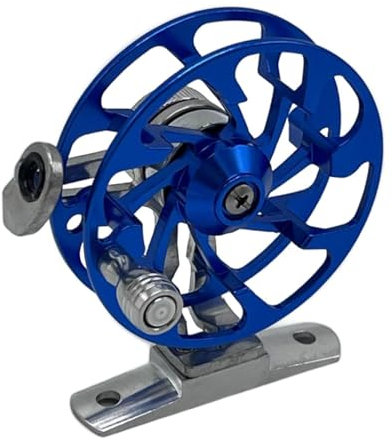 Folpus Fliegenfischerrolle, Baitcastingrolle, Eisfischerrolle, Fliegenrolle, Blau
