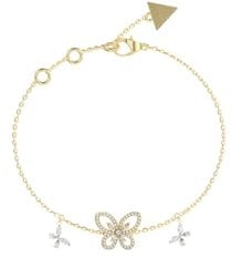 GUESS Damen-Armband Lily Schmetterling Goldfarben S JUBB05113JWYGS