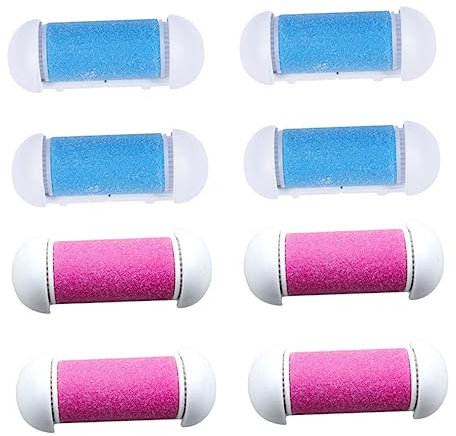 Vaguelly 8pcs Hard Skin Remover Electric Foot File Rollers Replacement Heads for Supplies