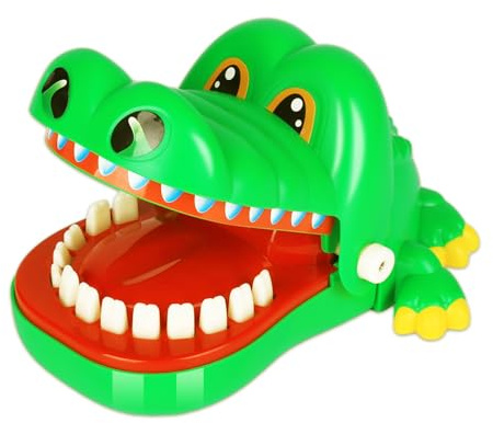 MociMoci Krokodil Spiel Croco Doc Spiel Spielzeug Krokodil Zähne,Action Geschicklichkeit für Familienspiel, Teste Dein Glück, für Kinder, Familienspiel, Partyspiel, Jungen Geschenk (Grün-S)