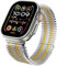 hoosouk Correa Milanesa Para Apple Watch Ultra 2 Para iWatch Series 10 9 8 7 6 5 4 SE Pulsera Correa(Silver gold,S10-46mm)