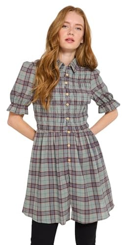 Joe Browns Women's Shirred Check Tunic Shirt Tunic Shirt (pack of 1)
