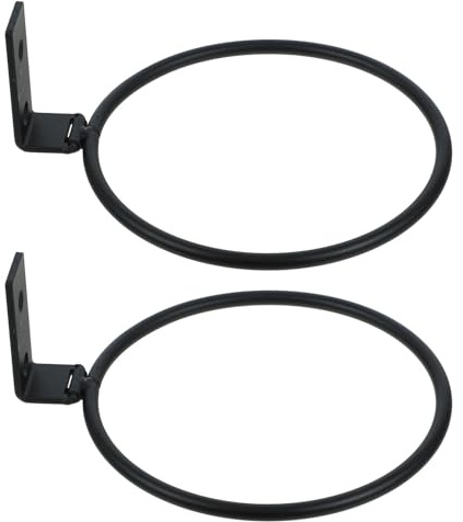 Abaodam 2pcs Raised Pet Bowl Stand Elevated Metal Dog Cat Feeder Wall Mount Foldable Bowl Holder for Indoor Outdoor Use