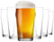 lav Pint-Biergläser, 6 Stück, 540 ml, traditionelle britische Pub-Pint-Gläser, großes Handwerk, klares Bier, Eis-Latte-Gläser, einfach zu stapeln, bleifrei und als Geschenk Option