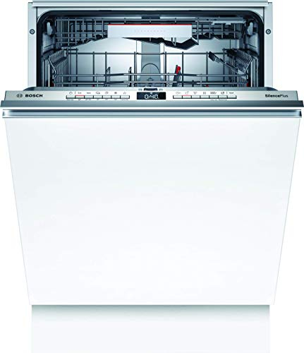Bosch SBV4HDX52E Serie 4 - Lavavajillas XXL inteligente totalmente integrado, 60 cm de ancho, hasta 92,5 cm de alto, cesta para cubiertos, tercera cesta, fabricada en Alemania, programa silencioso,