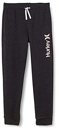 Hurley Mädchen Hrlg One & Only Jogger Trainingsanzug, Schwarz Meliert 8, 14 Jahre EU