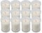 H HANSEL HOME Pack 12 Velones Mediano Blanco Velón Votivo Vela Blanca 9 x 6 cm