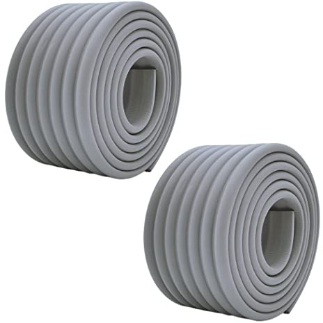 Multifunctional Furniture Edge Wall Corner Guard Grey 2mx 2 | high density NBR bumper, 2pcs of 2m x 8cm x 0.8cm, easy cut