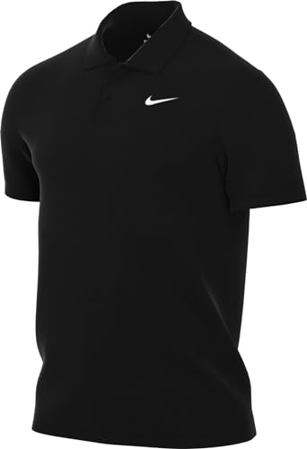 Nike Herren Nkct Df Polo Solid T-Shirt, Schwarz/Weiß, XL