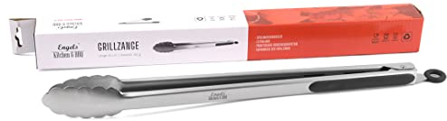 Engels Basic Grillzange - Extralange Küchenzange/Greifzange in Premim Qualität Charma Kaman (Länge: 41cm)