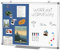 Swansea Pinnwand Magnetisch und Blau mit Aluminiumrahmen, Whiteboard Pinwand Kombi für Wohnung Zubehör, Büro, Küche und Schule, 90X60cm