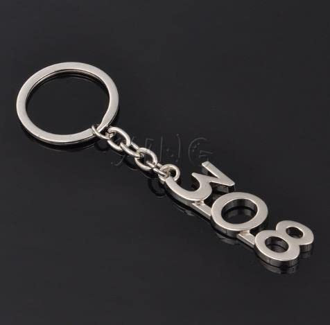 Logo De Voiture Porte-Clés Porte-Clés Auto Porte-Clés Porte-Clés Porte-Clés pour Peugeot 206 207 307 308 408 508 3008 Accessoires De Style De Voiture,308