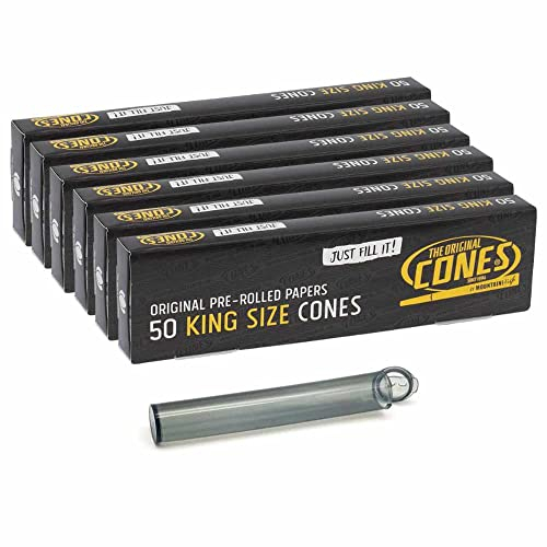50-300 Stück The Original Cones King Size 109mm vorgerollte konische Joint Hülsen + J-Tube (300)