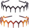 Luxshiny TêTe Ondulé AntidéRapant à Dents Pour Femmes Et Filles 2 Pièces Bandeau en zi Bandeau Confortable à Dents Ondulées pour Le Sport Le Fitness Au Quotidien pour Femmes Et Filles