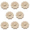 Hezhou Holz Ornament Holzornamente für Möbel Vintage Deko Geschnitztes Holz Skulptur Applique Onlay Lange Geschnitzte Holzschnitzerei Applikation Unbemalte für Möbel (N)