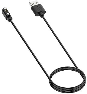 Chargeur magnétique pour montre intelligente Convient Pour oppo watch Free Câble de Chargement Smartwatch Pour Ticwatch GTH Câble de Chargement USB Chargeur de Remplacement (Black)