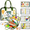 Française Busy Board Jouet Montessori 2 Ans, 8 in 1 Jeux Montessori Éducatif Jouets d'Activité et de Développement, Jeux Avion Voiture Enfant Voyage, Cadeau pour Enfants Garçon Fille 1 2 3 4 5 Ans
