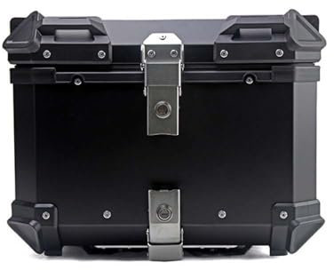 JDUYHS Motorrad Topcase für Triumph Tiger 1050 2007-2020, Motorrad Heckkasten Motorcycle Suitcase Motorradkoffer Wasserdicht Motorrad Top Box Reise Aufbewahrungsbox, 55L-Black