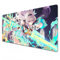 Odrys Wuthering Tapis de souris de jeu vagues blanc XXL 900 x 400 cm Grand tapis de bureau à bords cousus, imperméable, antidérapant (XXL)