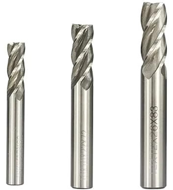 WZFCHSS Milling Cutter 4 Flute End Mill For CNC Machine Milling Tools Router Bit Metal Cutter,3pcs 8-12mm